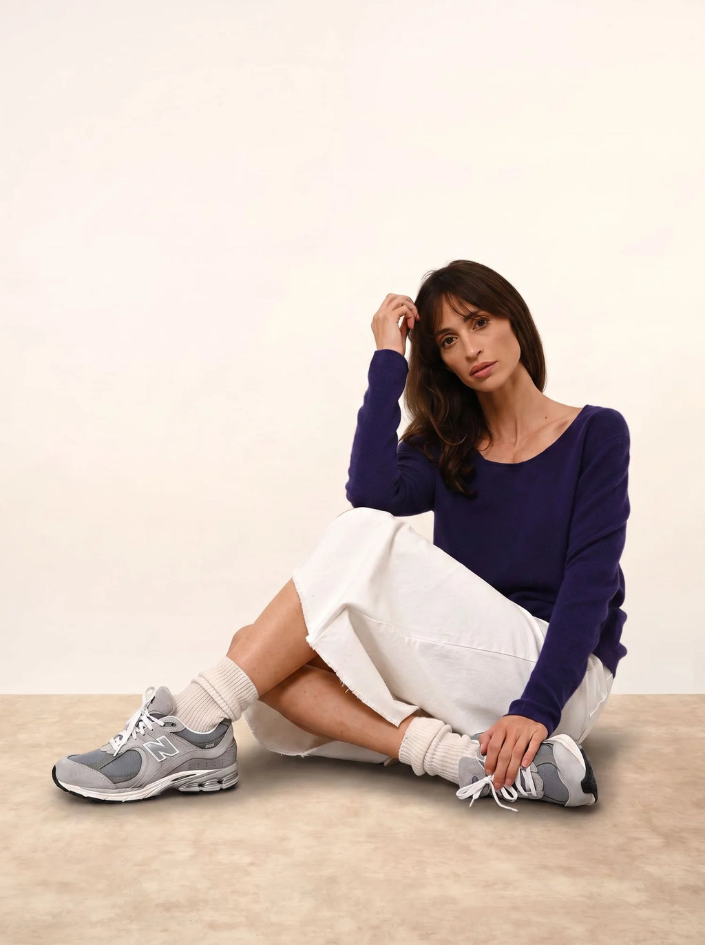 FIONA Sweater Crew Neck Deep Purple