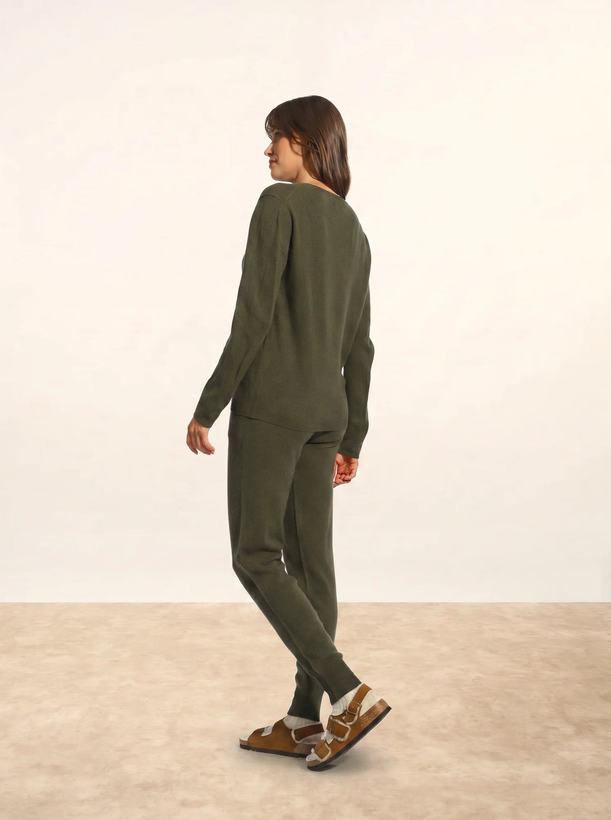 FIONA Pull Col Rond Kaki