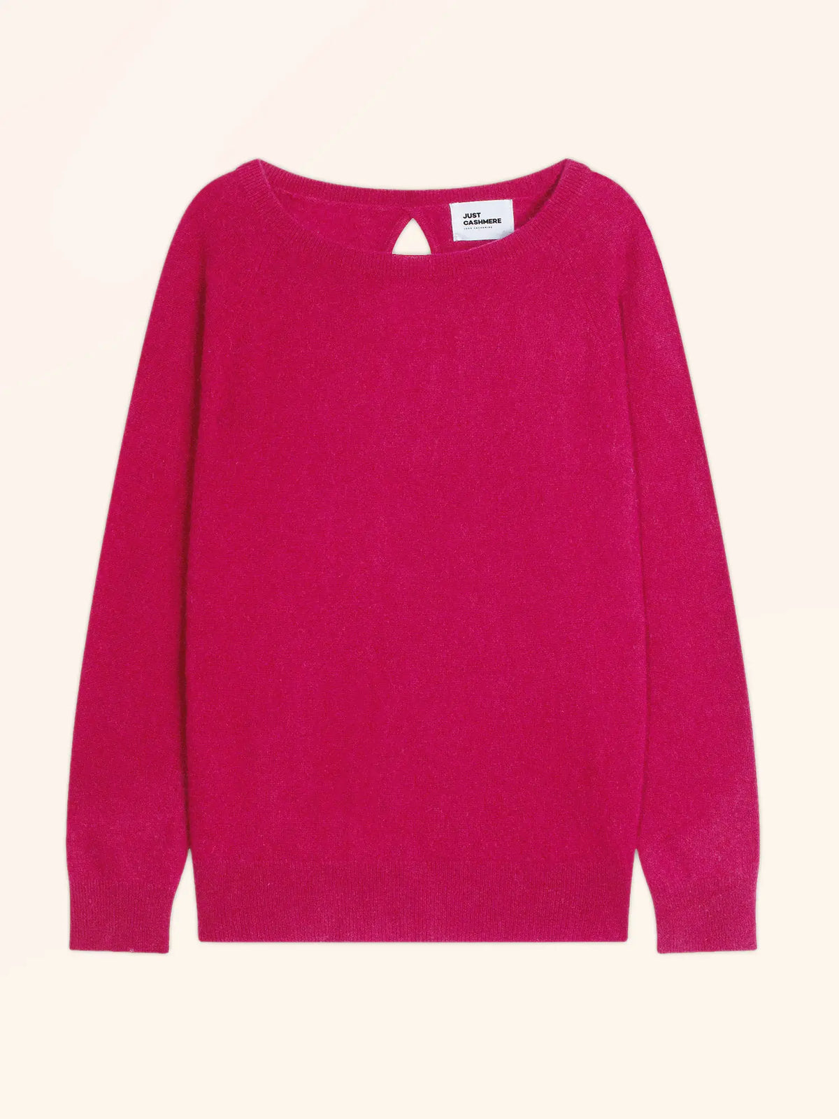 ABIGAILE Pull Col Bateau Goutte Dos Fuchsia