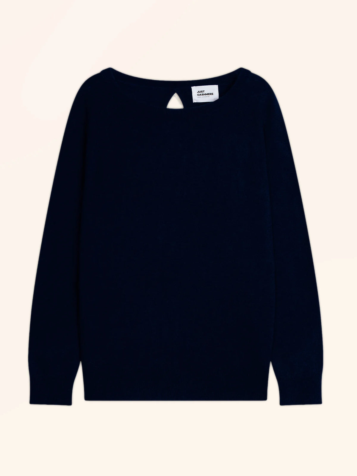 ABIGAILE Pull Col Bateau Goutte Dos Bleu Marine