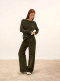 JANE Pullover Rundhalsausschnitt Khaki