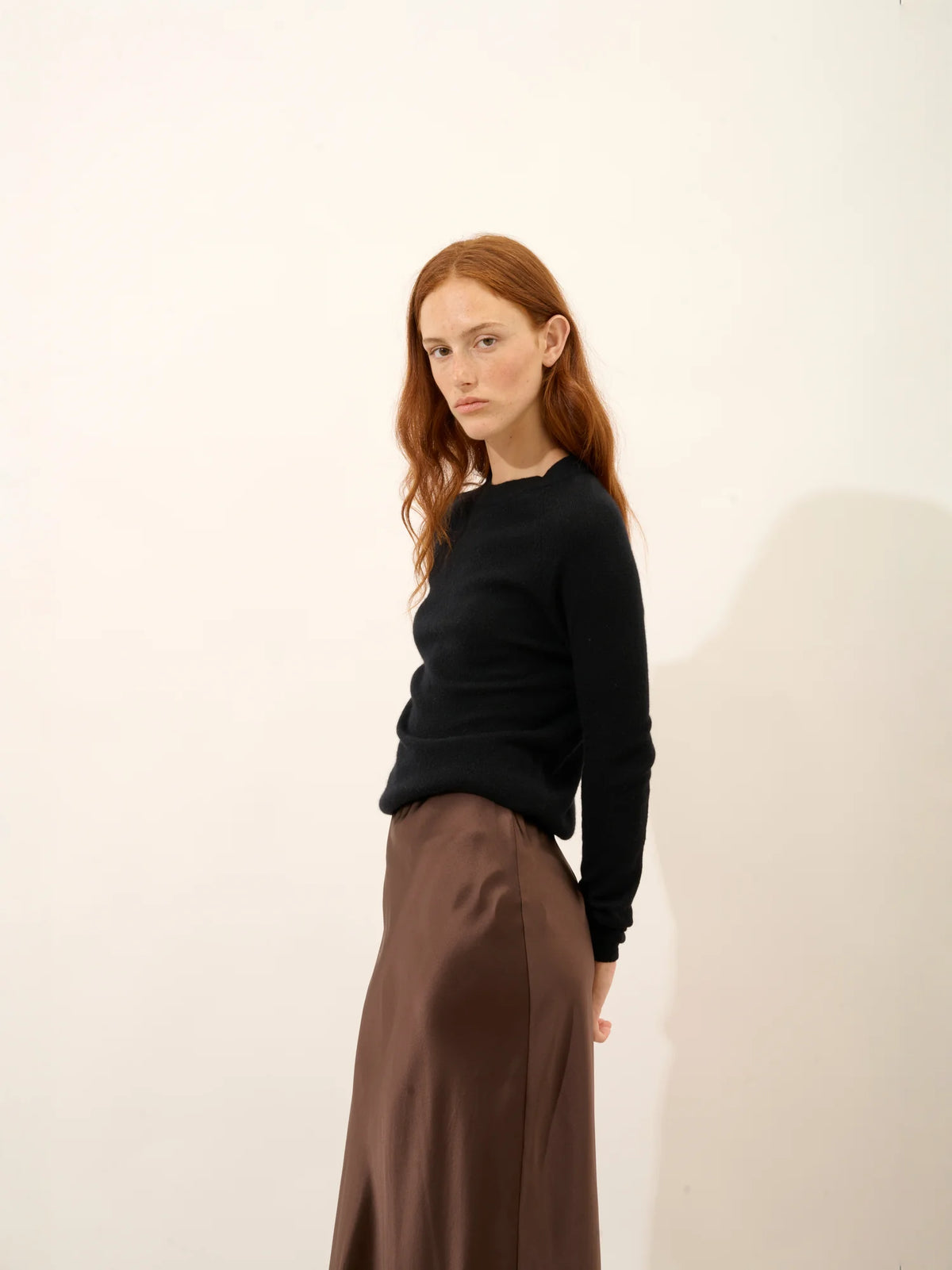 JANE Pull Col Rond Noir