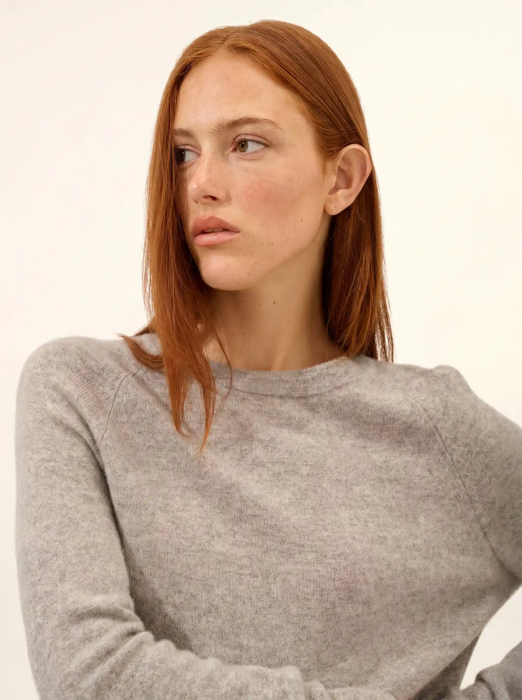 JANE Pull Col Rond Nuage Chiné
