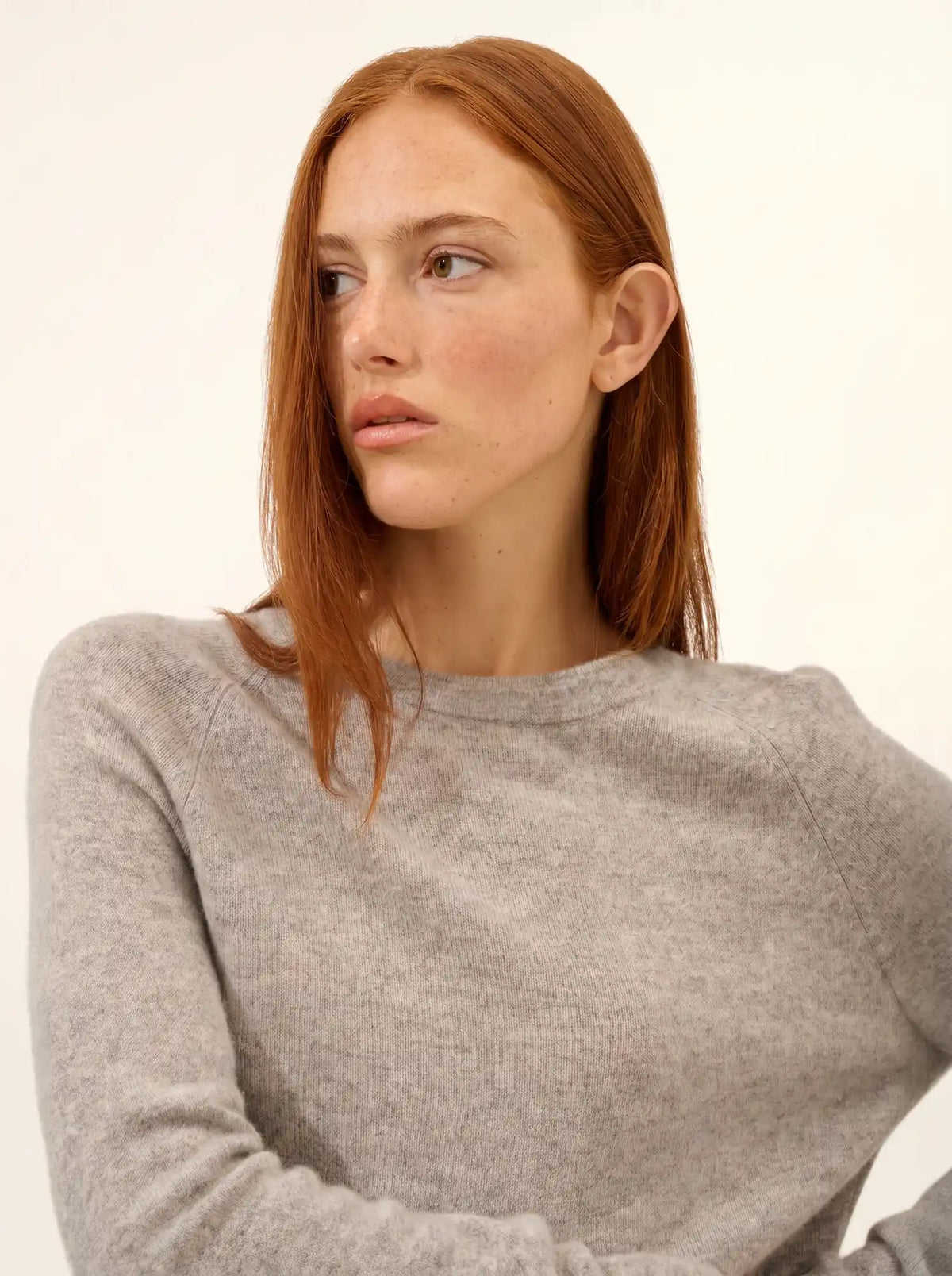 JANE Pull Col Rond Nuage Chiné