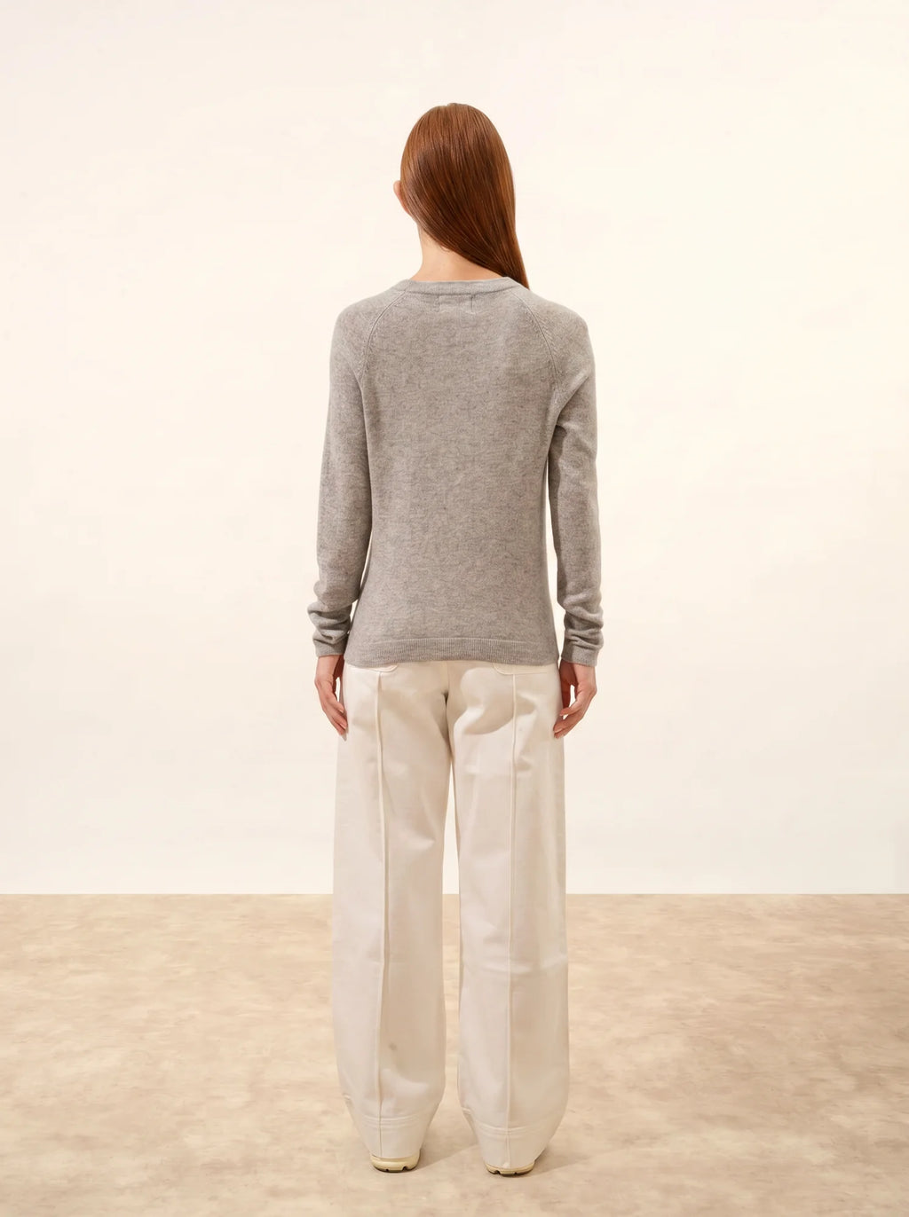 JANE Pull Col Rond Nuage Chiné