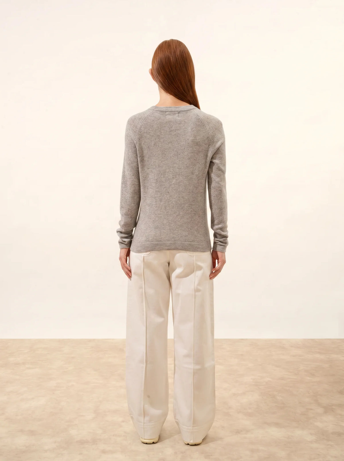 JANE Pull Col Rond Nuage Chiné