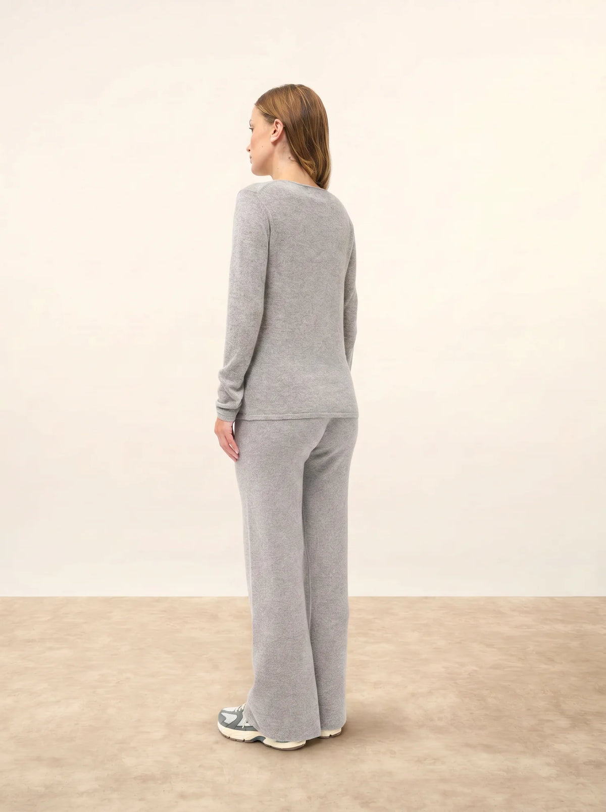 VIVIAN Sweater Crew Neck Heather Cloud