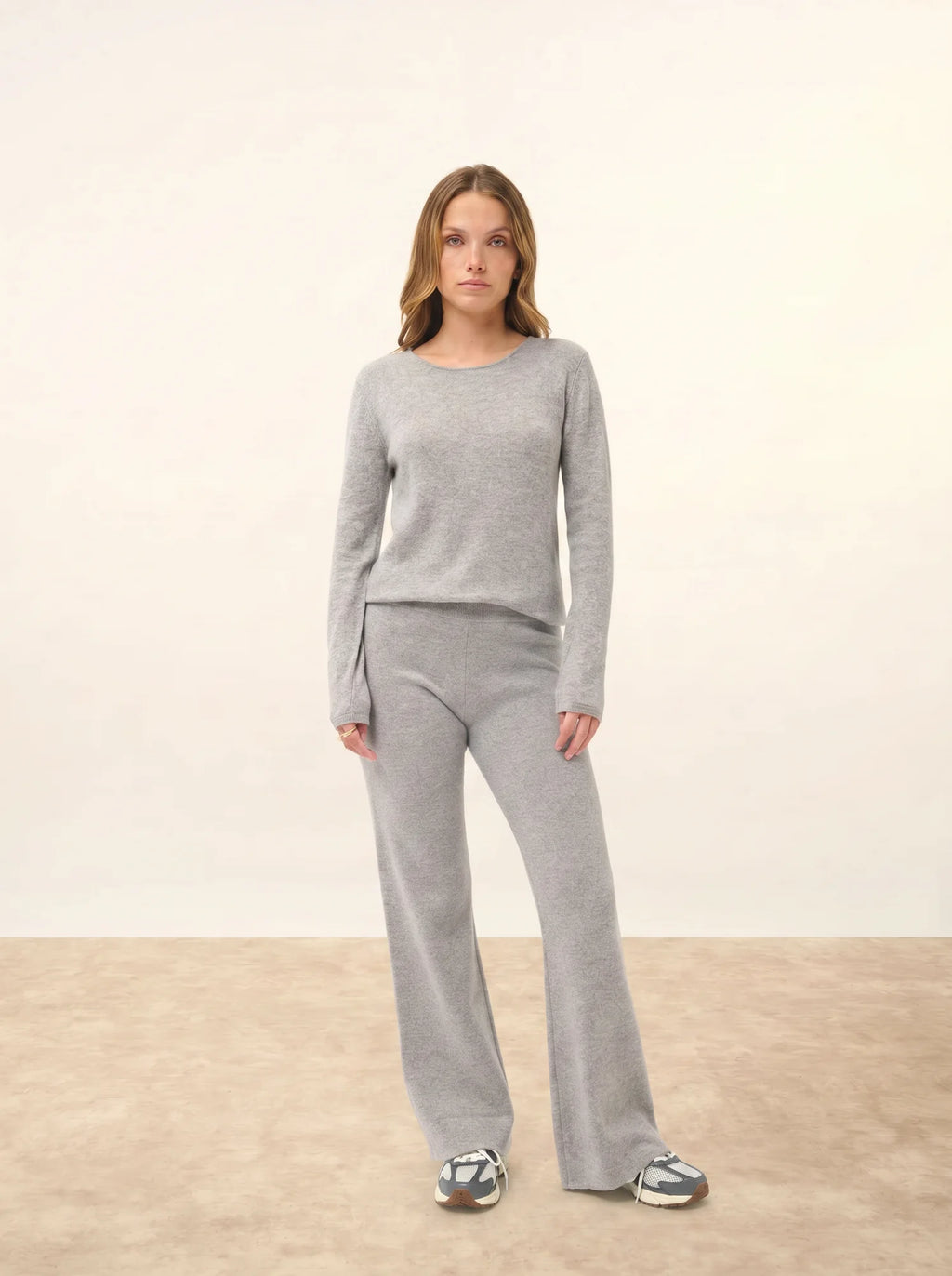 VIVIAN Sweater Crew Neck Heather Cloud