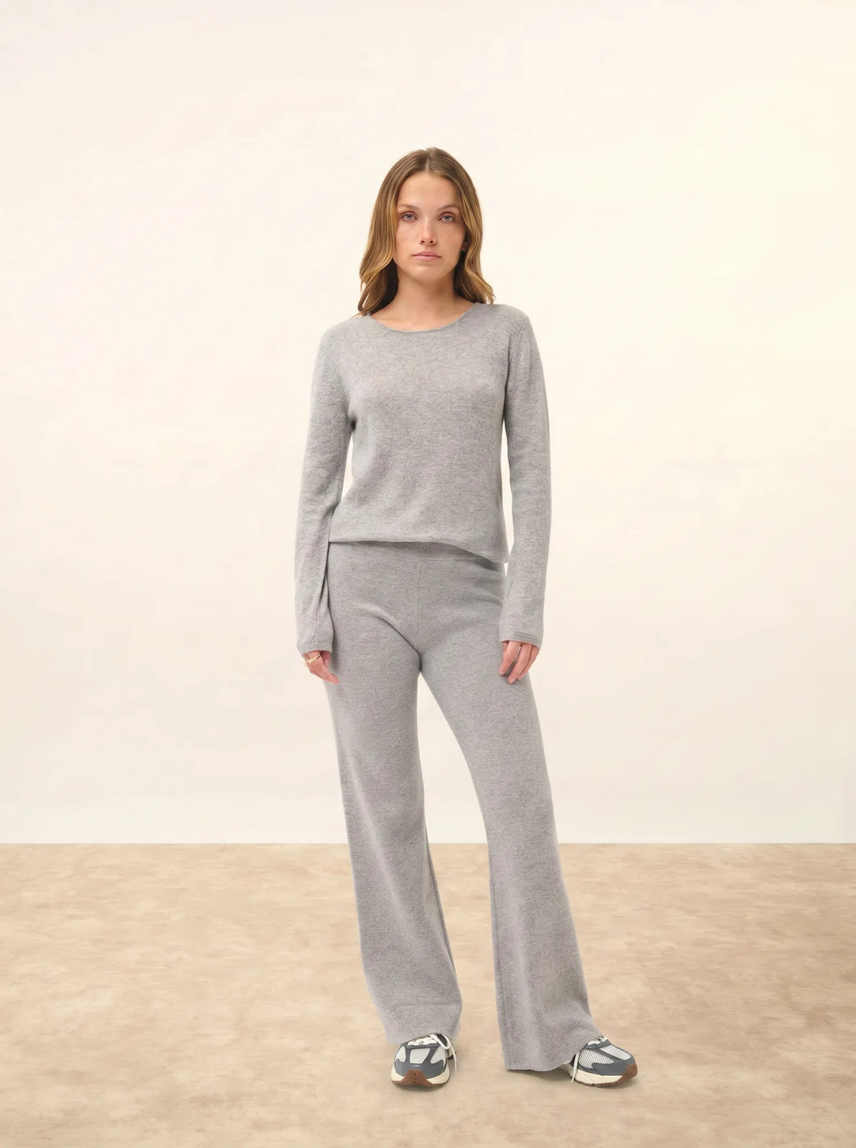 VIVIAN Sweater Crew Neck Heather Cloud