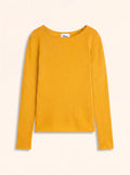 VIVIAN Pull Col Rond Curcuma