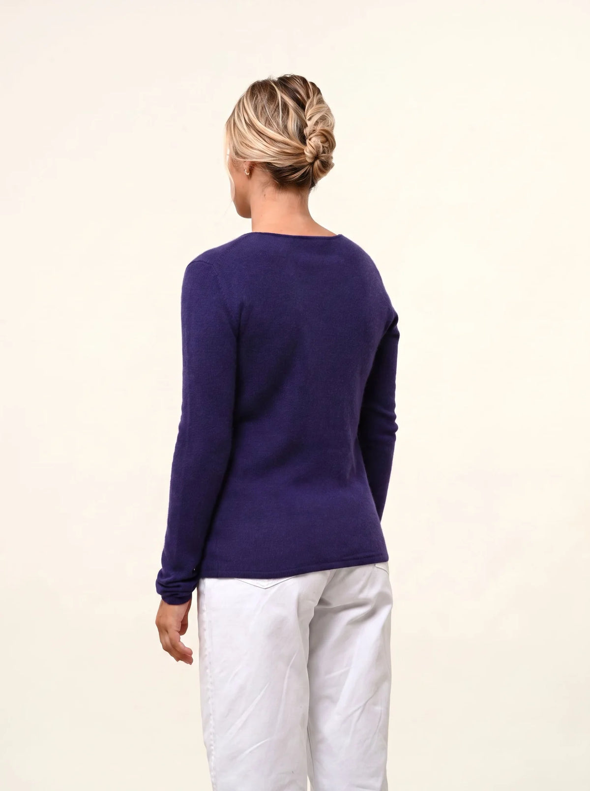 VIVIAN Pull Col Rond Violet