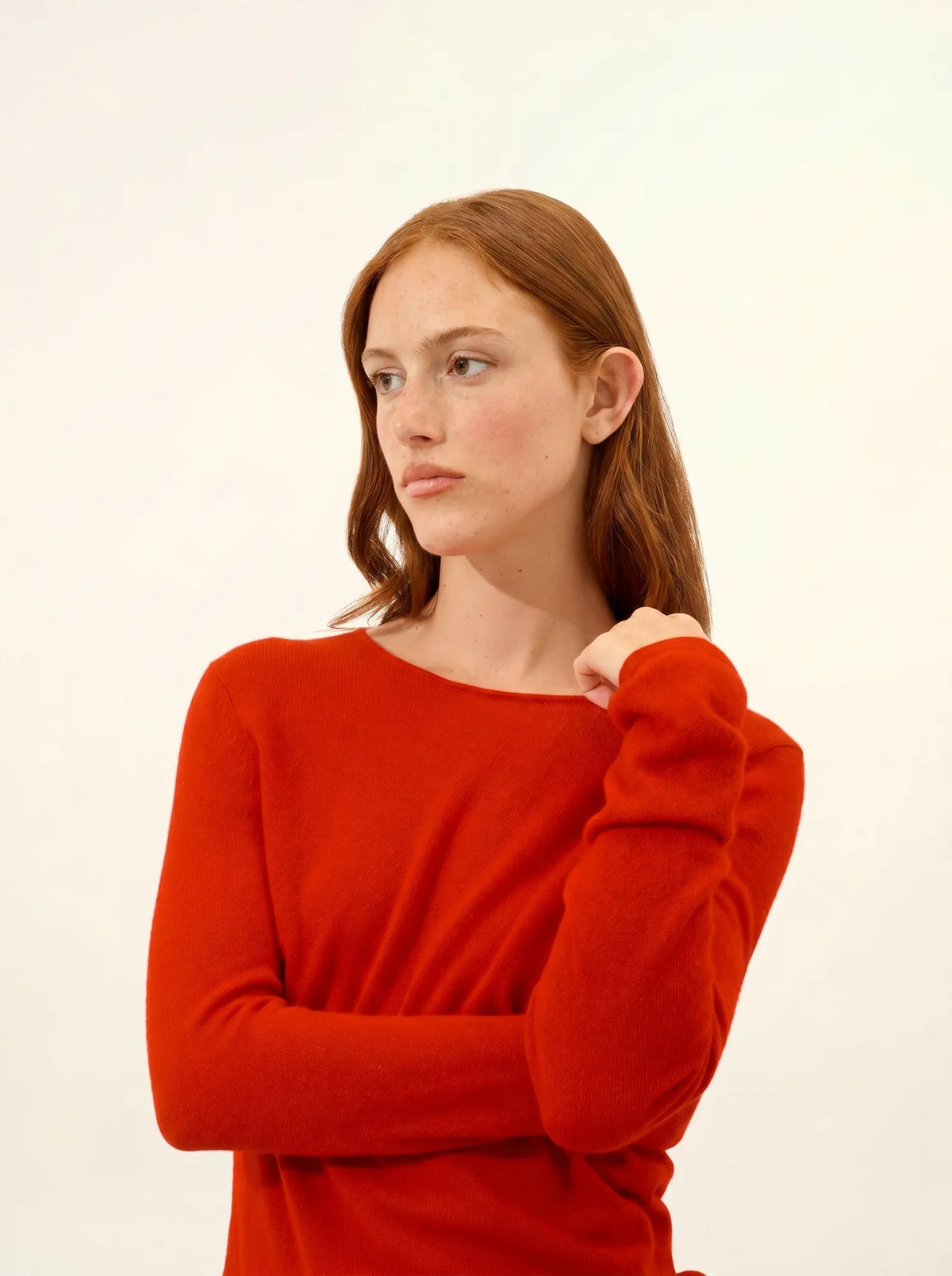 VIVIAN Sweater Crew Neck Red