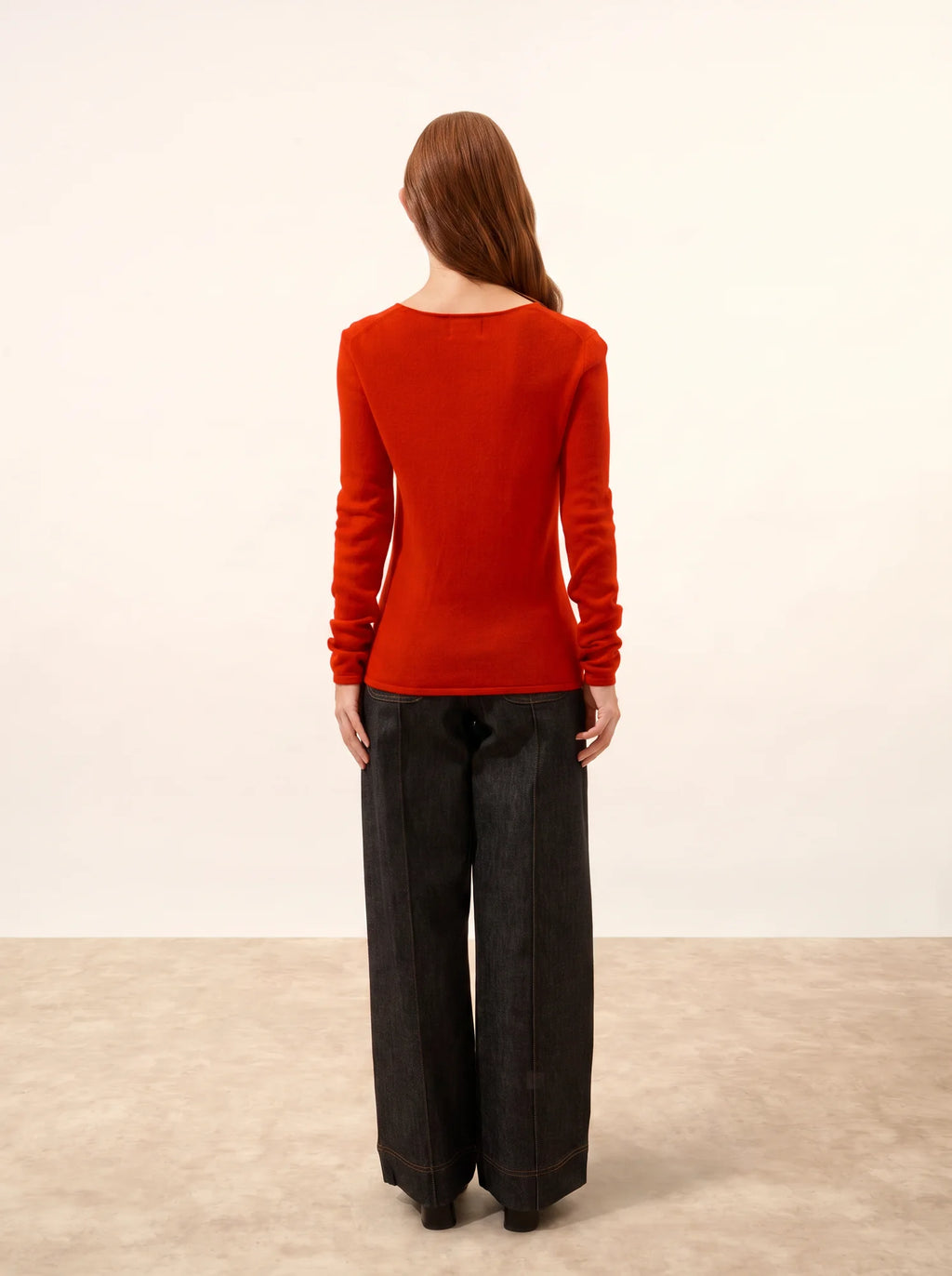 VIVIAN Sweater Crew Neck Red