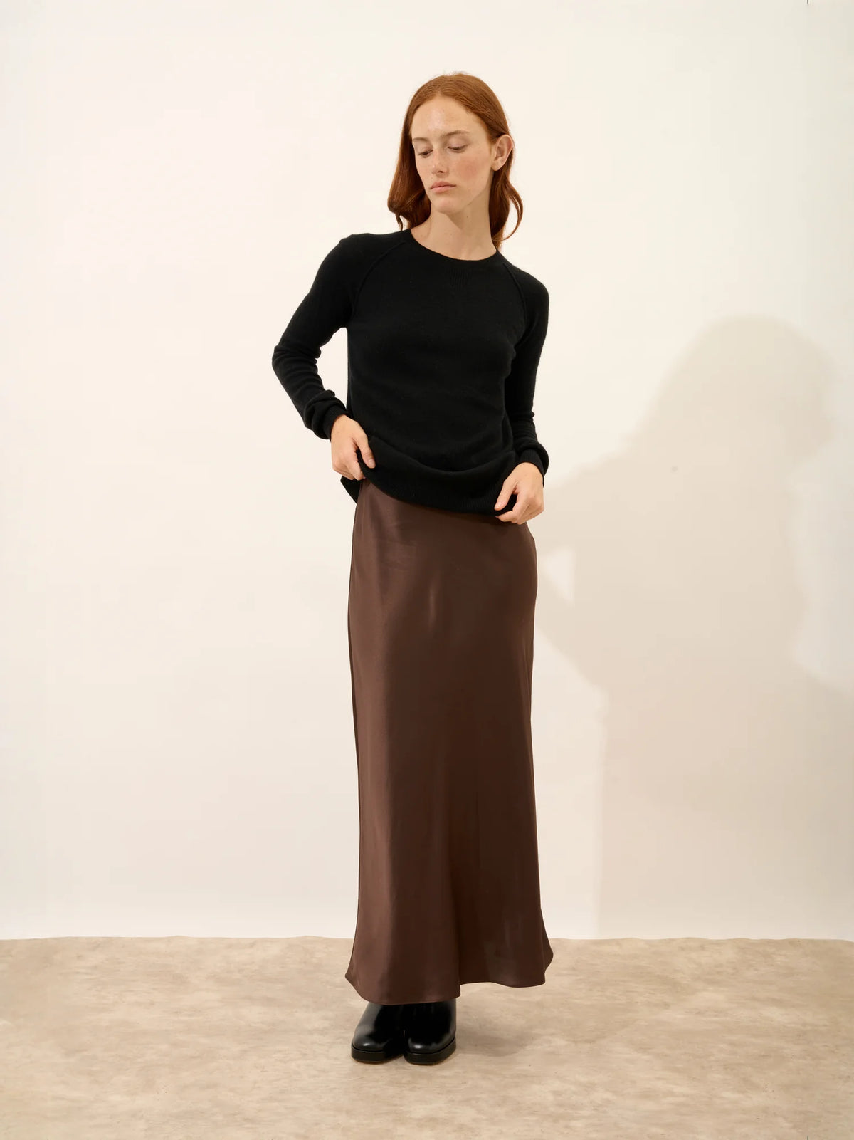 HELEN Pull Col Rond Noir