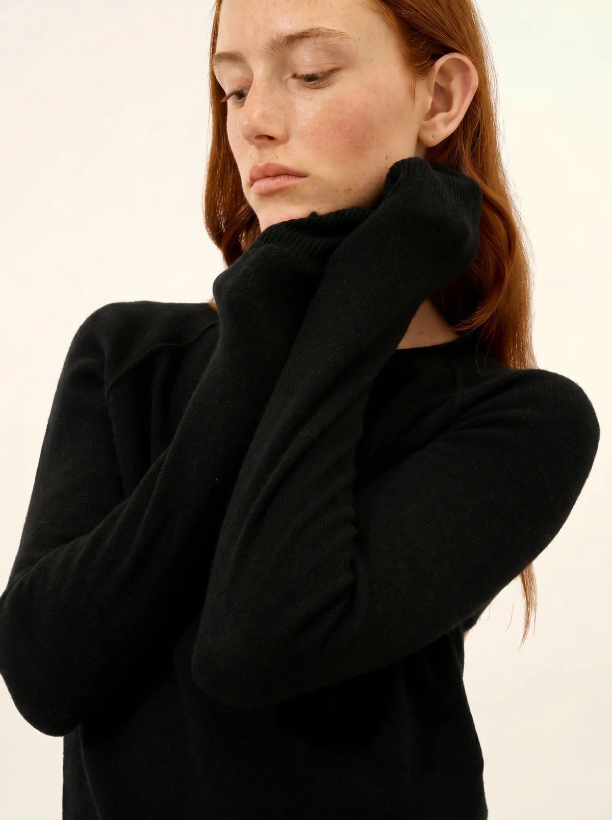 HELEN Pull Col Rond Noir