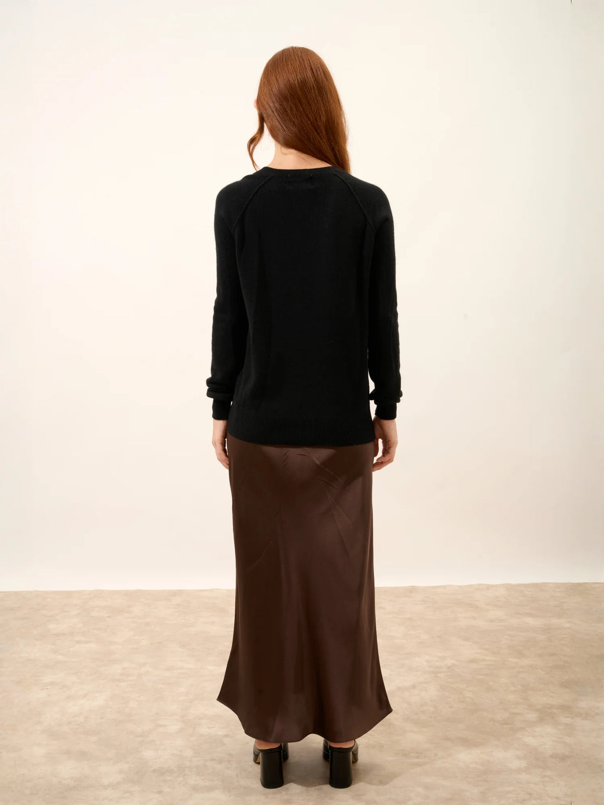 HELEN Pull Col Rond Noir