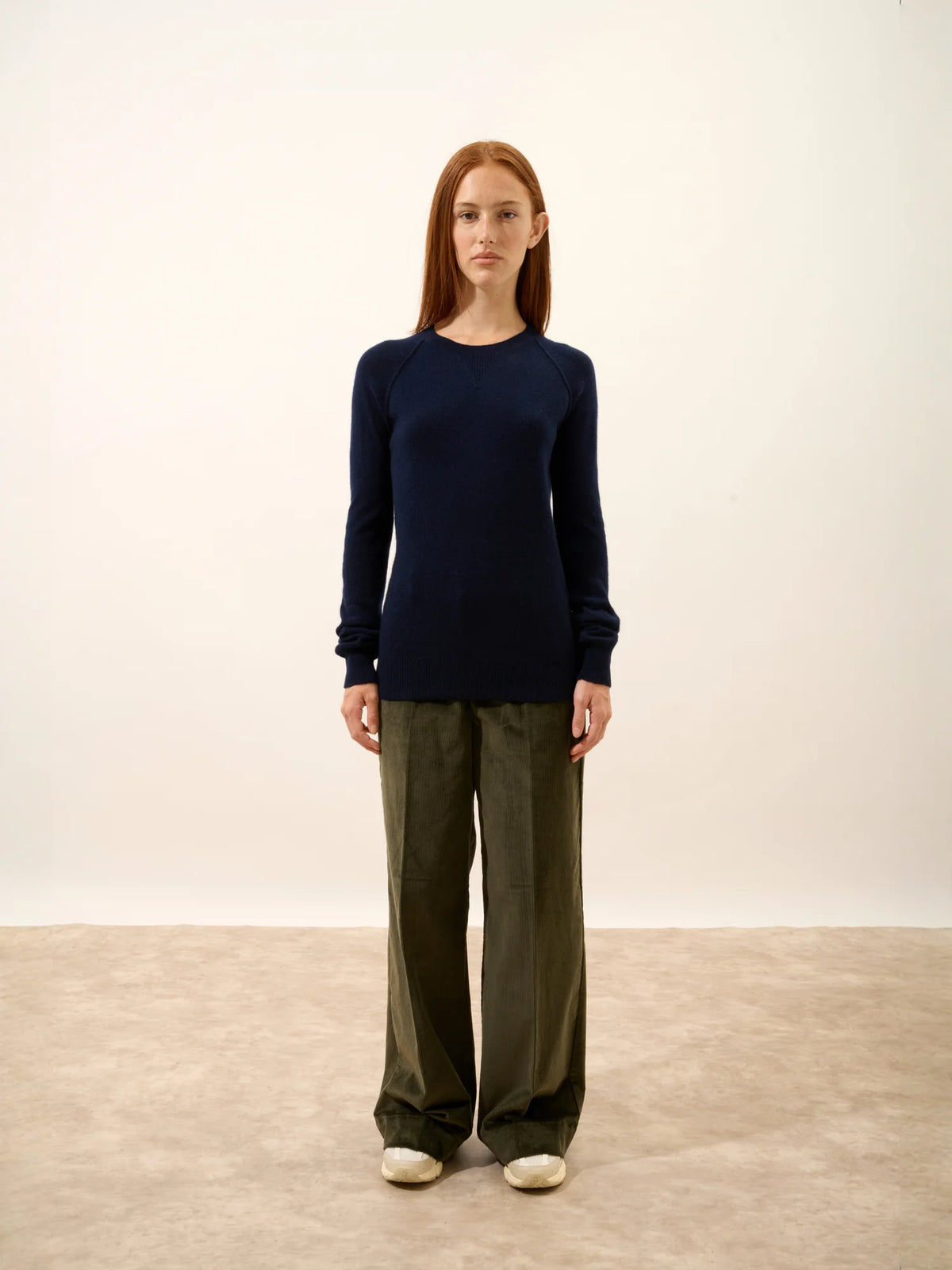 HELEN Pull Col Rond Bleu Marine