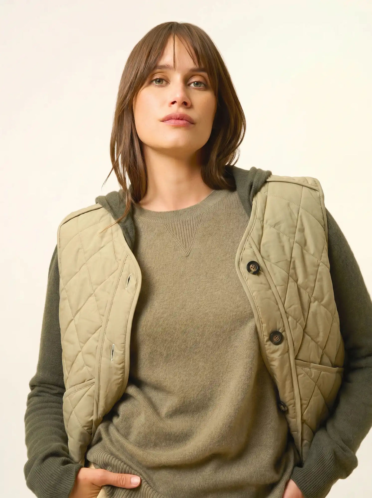 HELEN Pull Col Rond Army