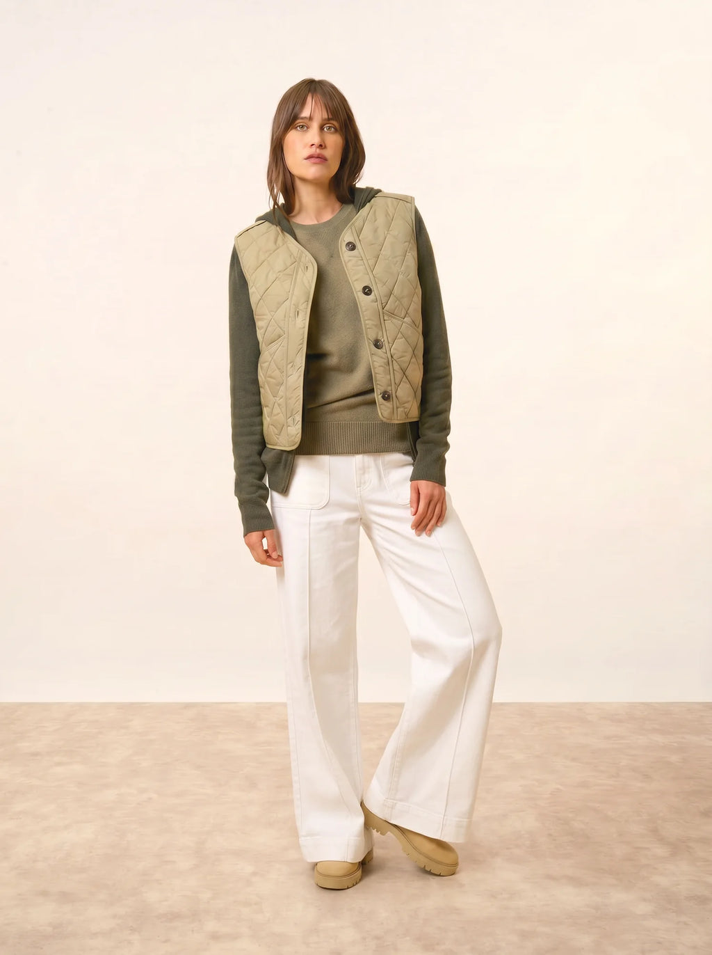 HELEN Pull Col Rond Army