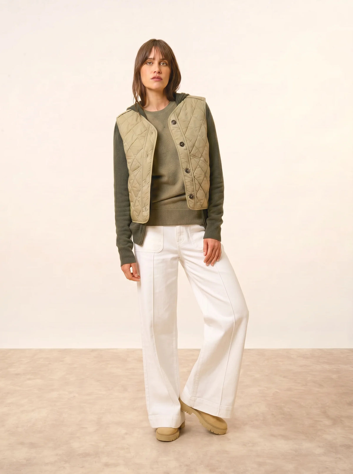 HELEN Pull Col Rond Army