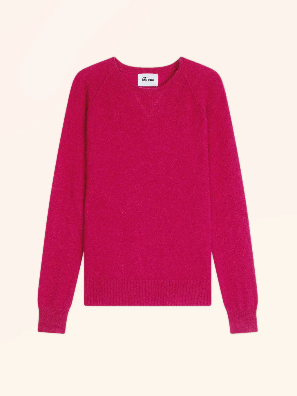 HELEN Pull Col Rond Fuchsia