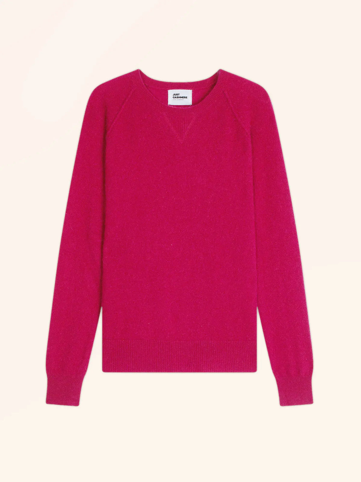 HELEN Pull Col Rond Fuchsia
