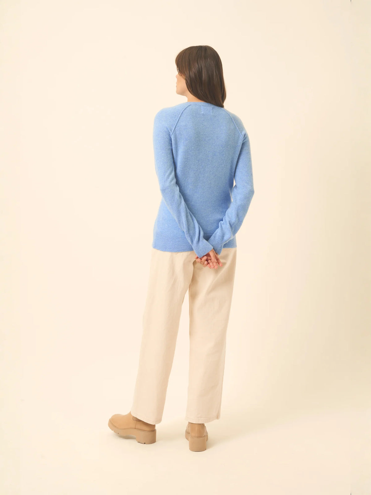 HELEN Pull Col Rond Ciel
