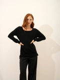 KAREN Sweater Boat Neck Black