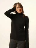 LEXIE Pullover Rollkragen Schwarz