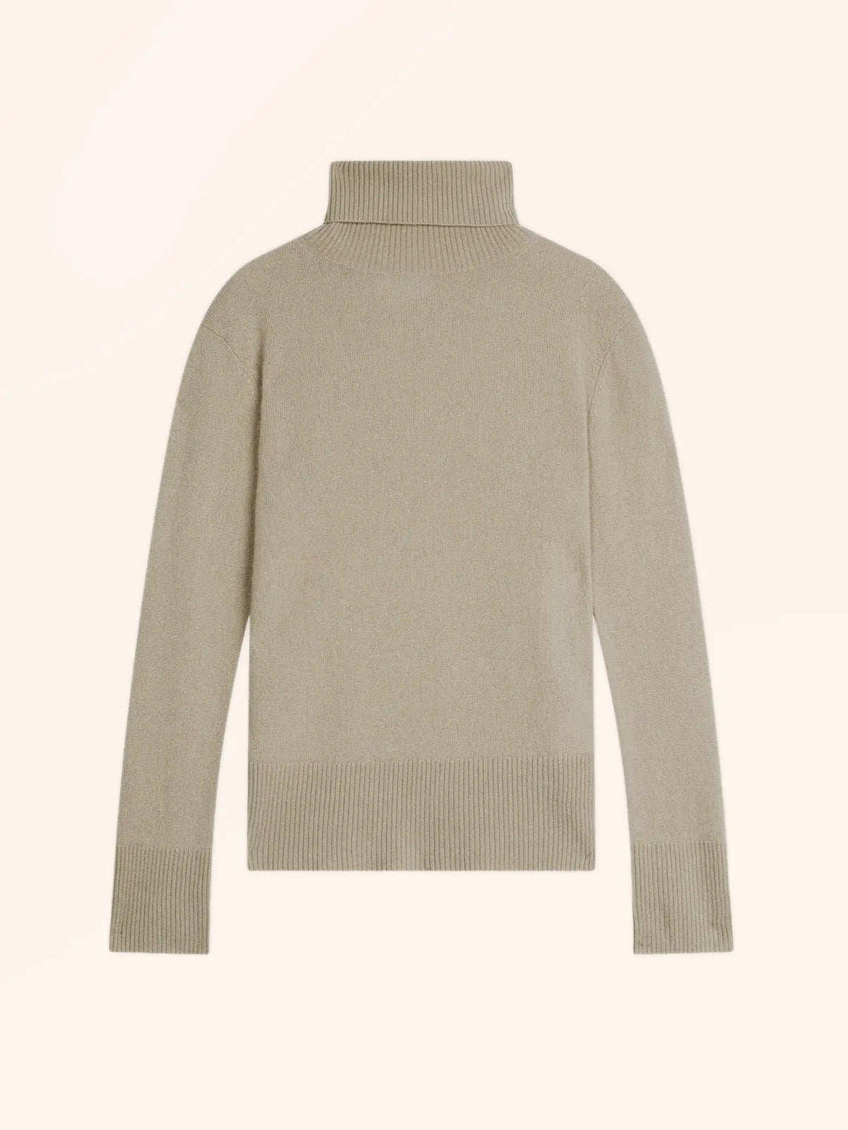 LEXIE Pull Col Roulé Olive