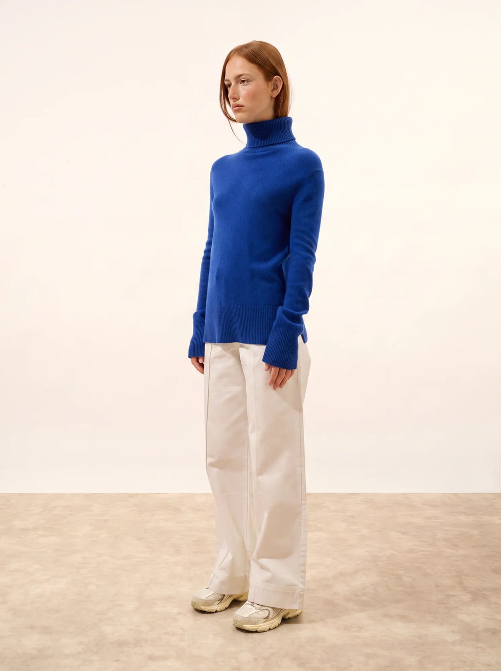 LEXIE Pull Col Roulé Outremer