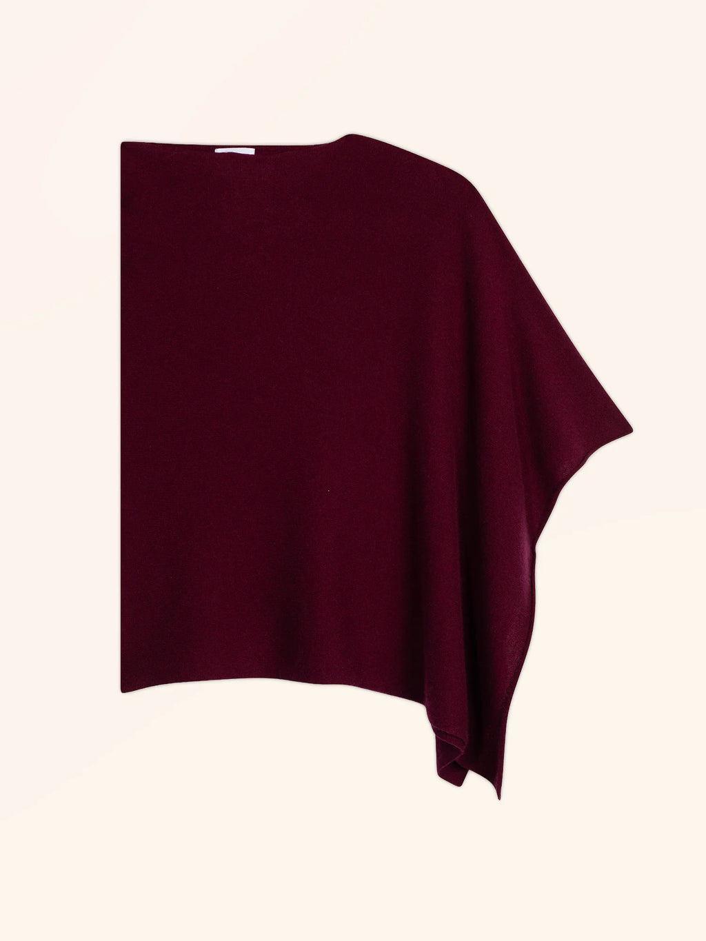 MEREDITH Poncho Bordeaux