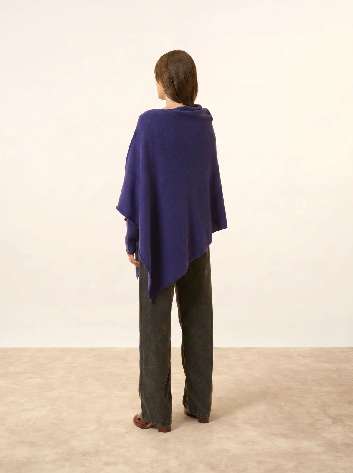 MEREDITH Poncho Violet