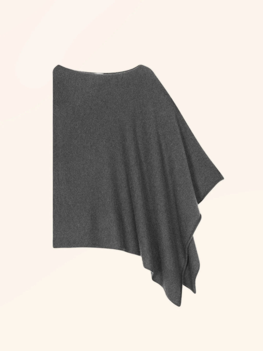 MEREDITH Poncho Heather Charcoal