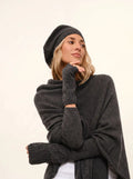 MEREDITH Poncho Heather Charcoal