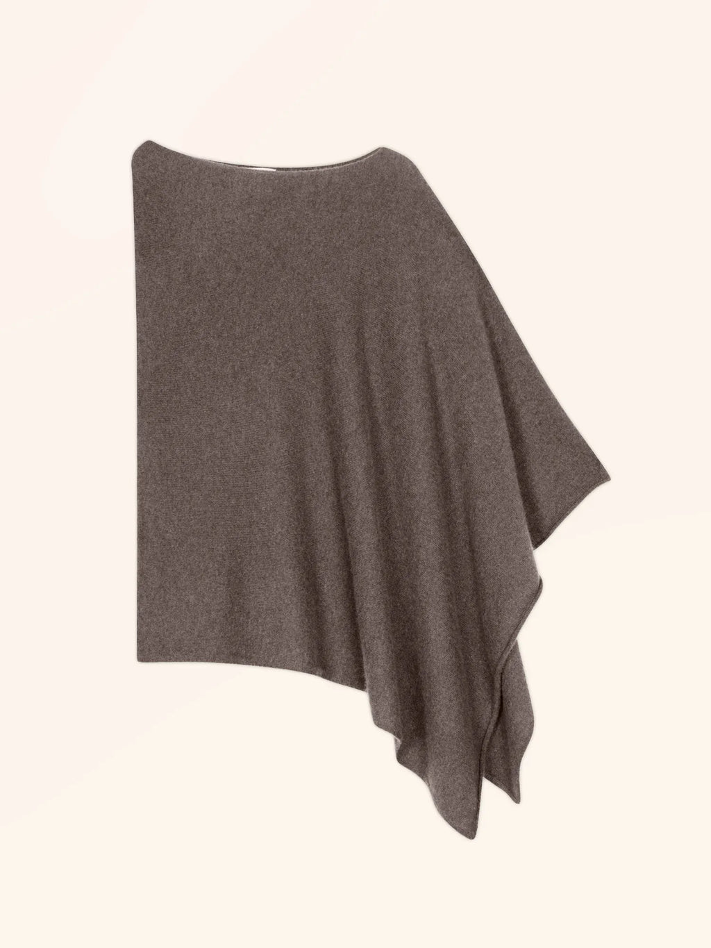 MEREDITH Poncho Taupe Chiné