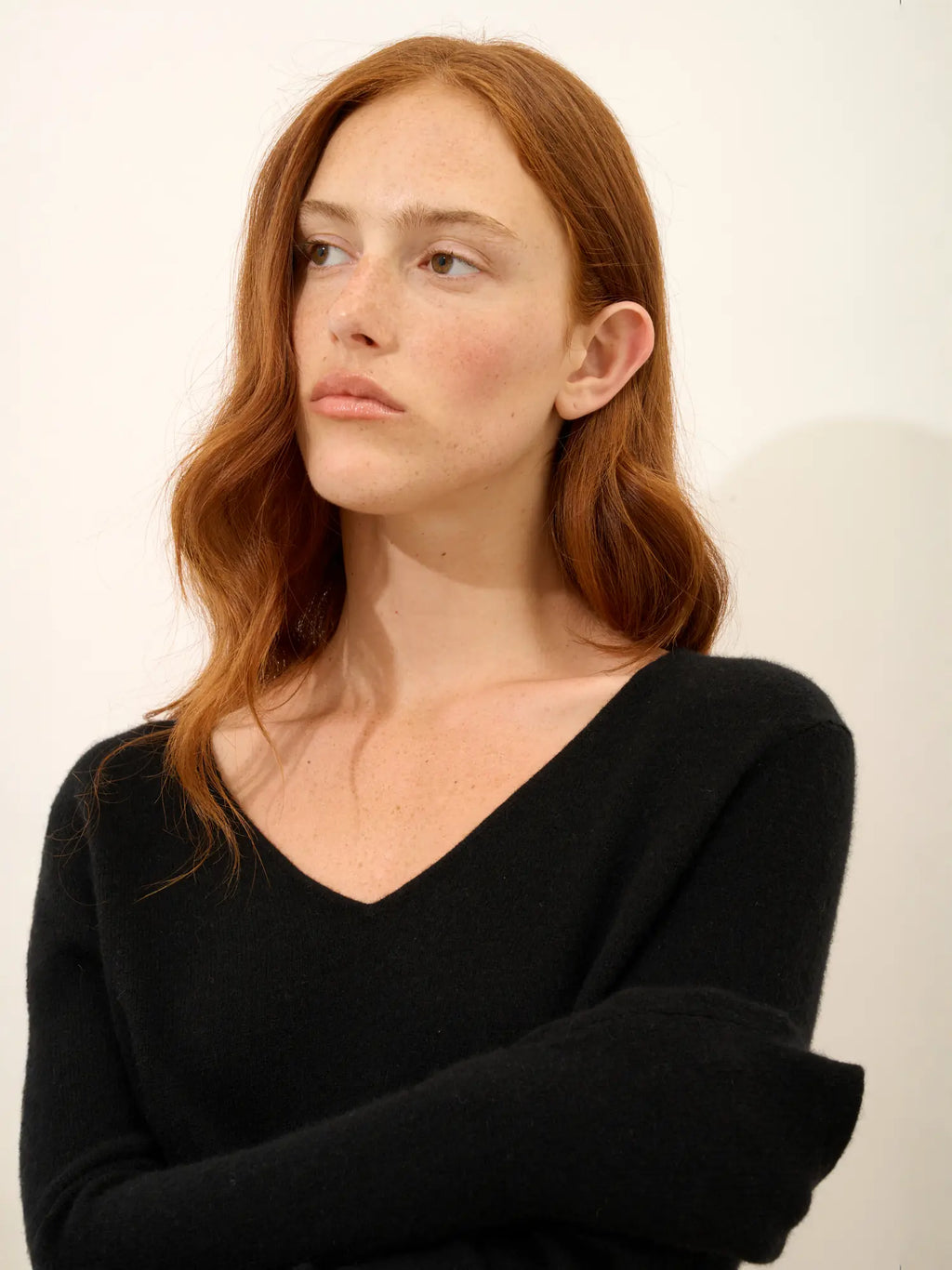 JOAN Pull Col V Noir