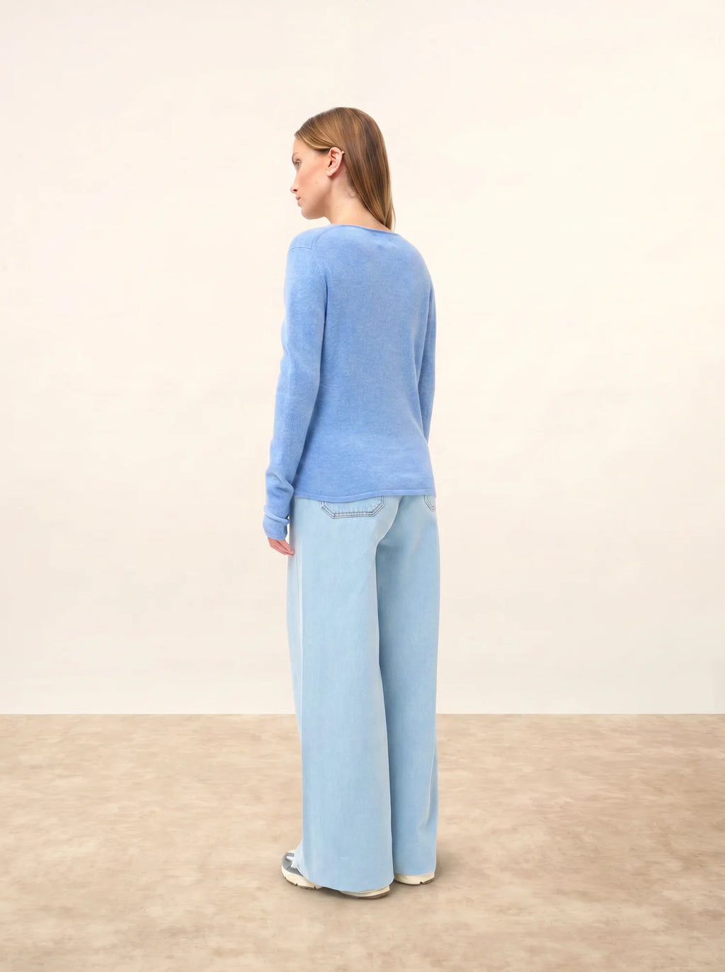 JOAN Pull Col V Ciel