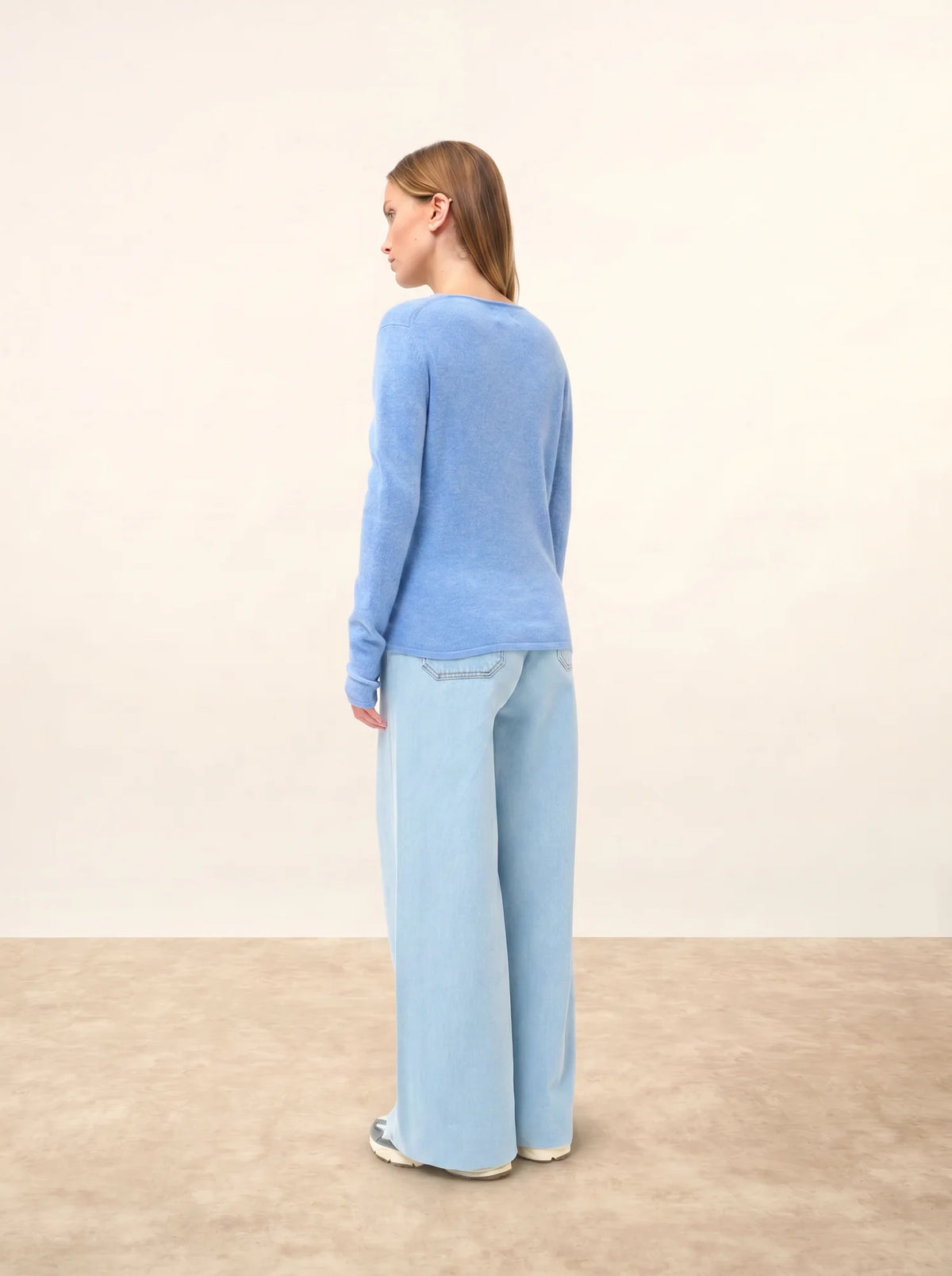 JOAN Pull Col V Ciel