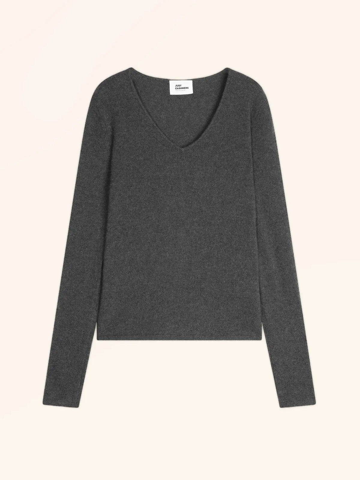 JOAN Pull Col V Anthracite Chiné