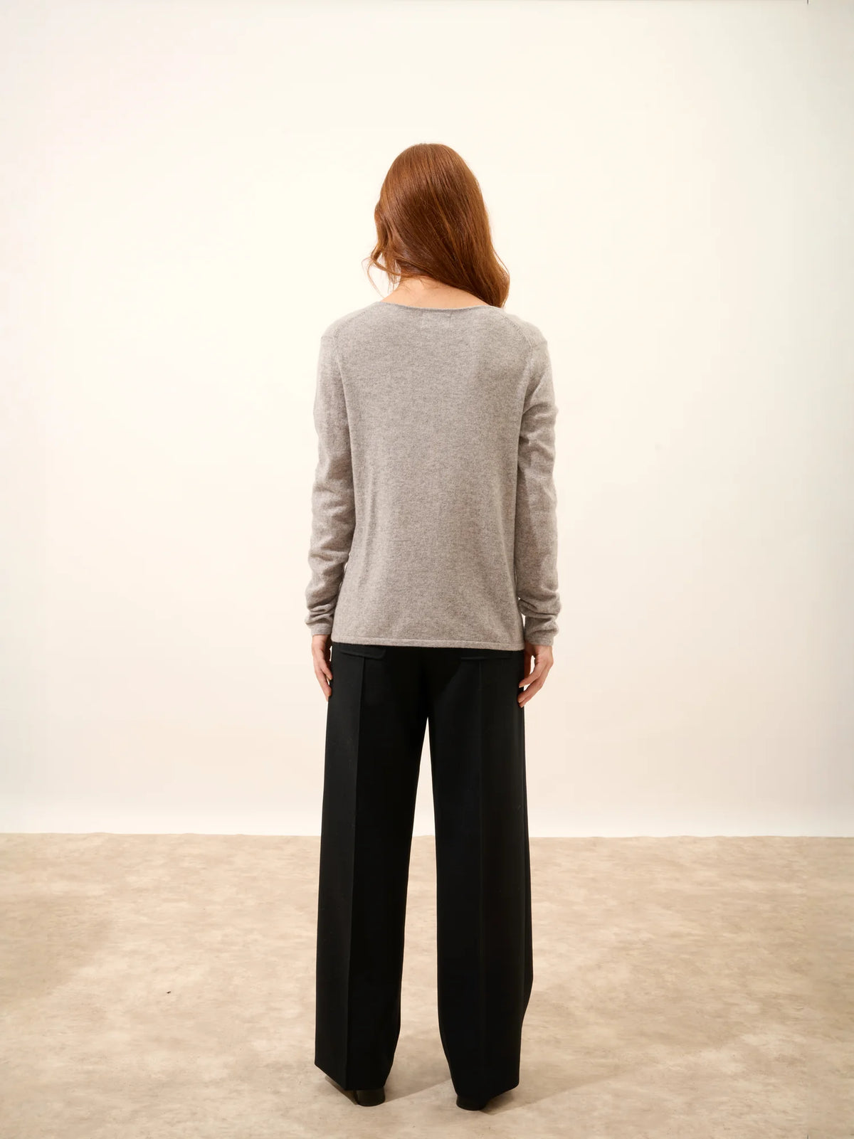 JOAN Pull Col V Nuage Chiné
