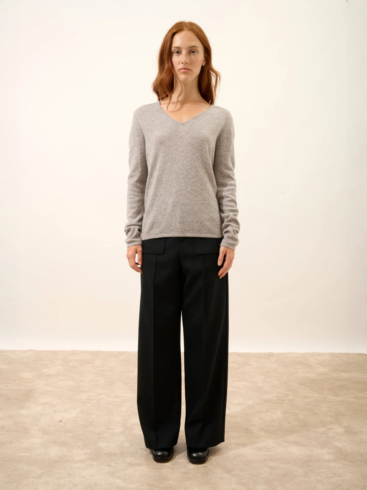 JOAN Pull Col V Nuage Chiné