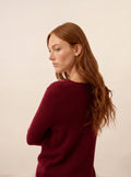 JOAN Sweater V-Neck Burgundy