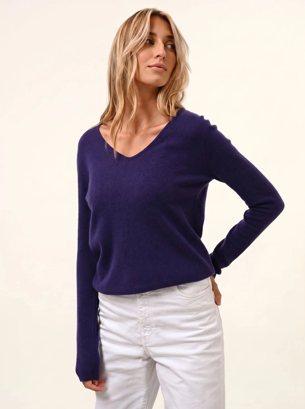 JOAN Pull Col V Violet