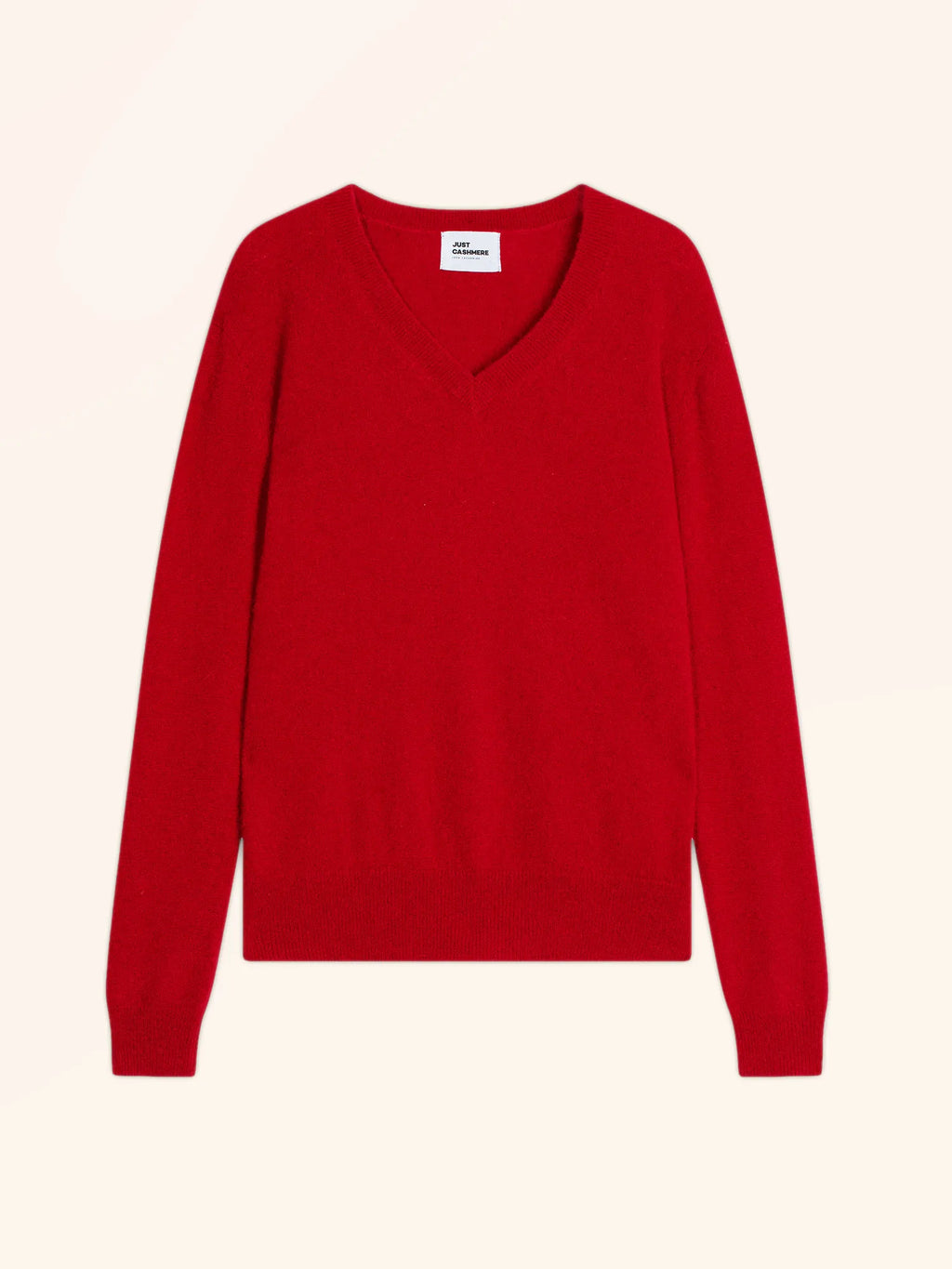 NORA Pull Col V Rouge