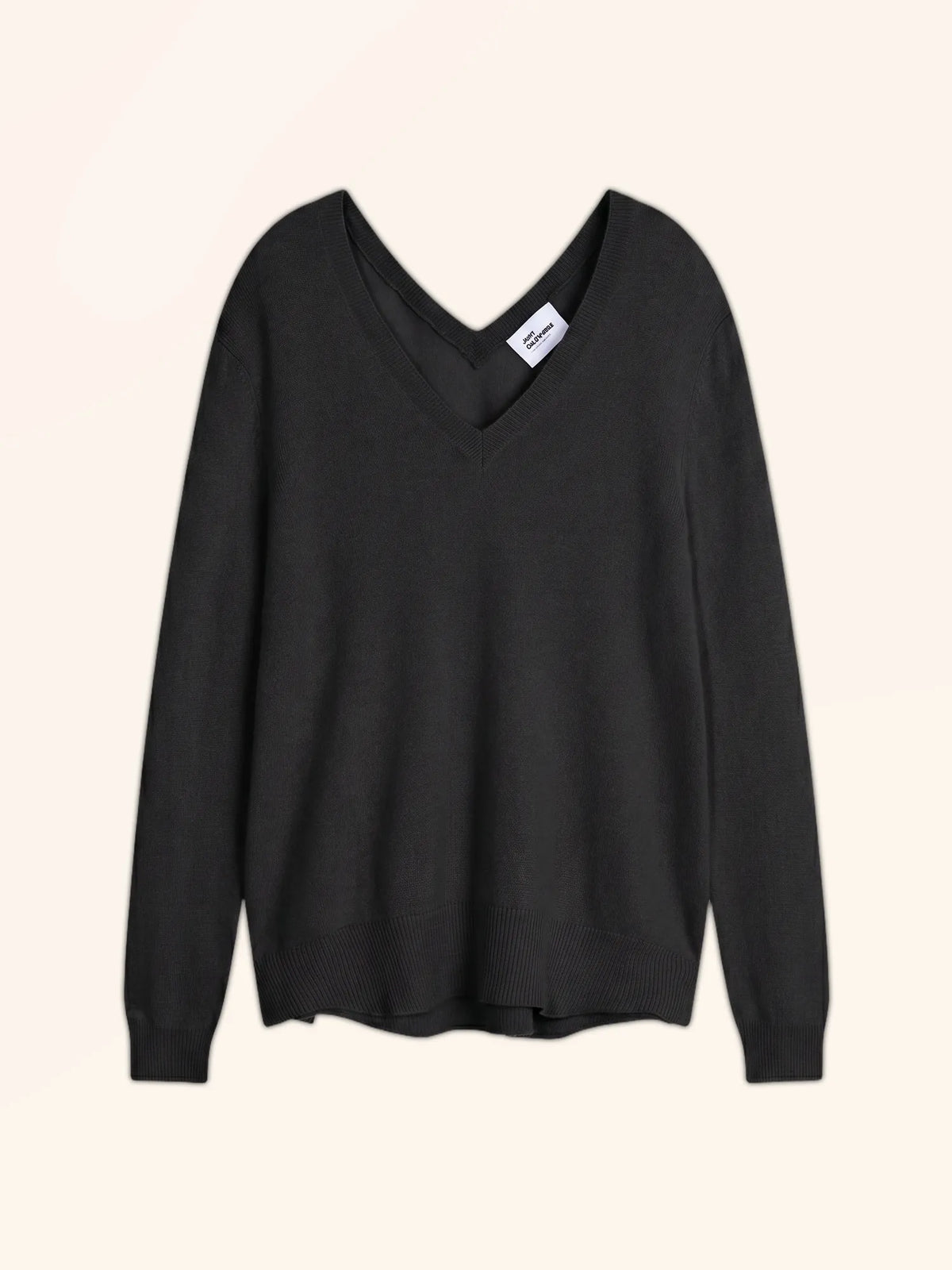 OPAL Pull Col V Devant et Dos Noir