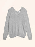 OPAL Sweater V-Neck Front and Back Heather Cloud