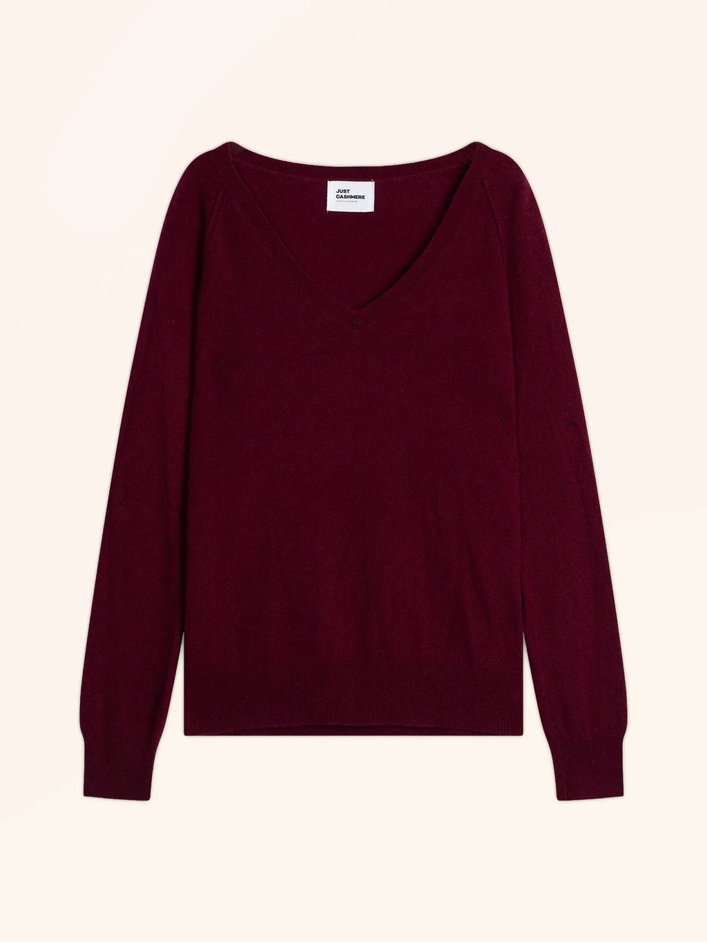 PHOEBE Pull Col V Bordeaux