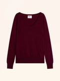 PHOEBE Pull Col V Bordeaux
