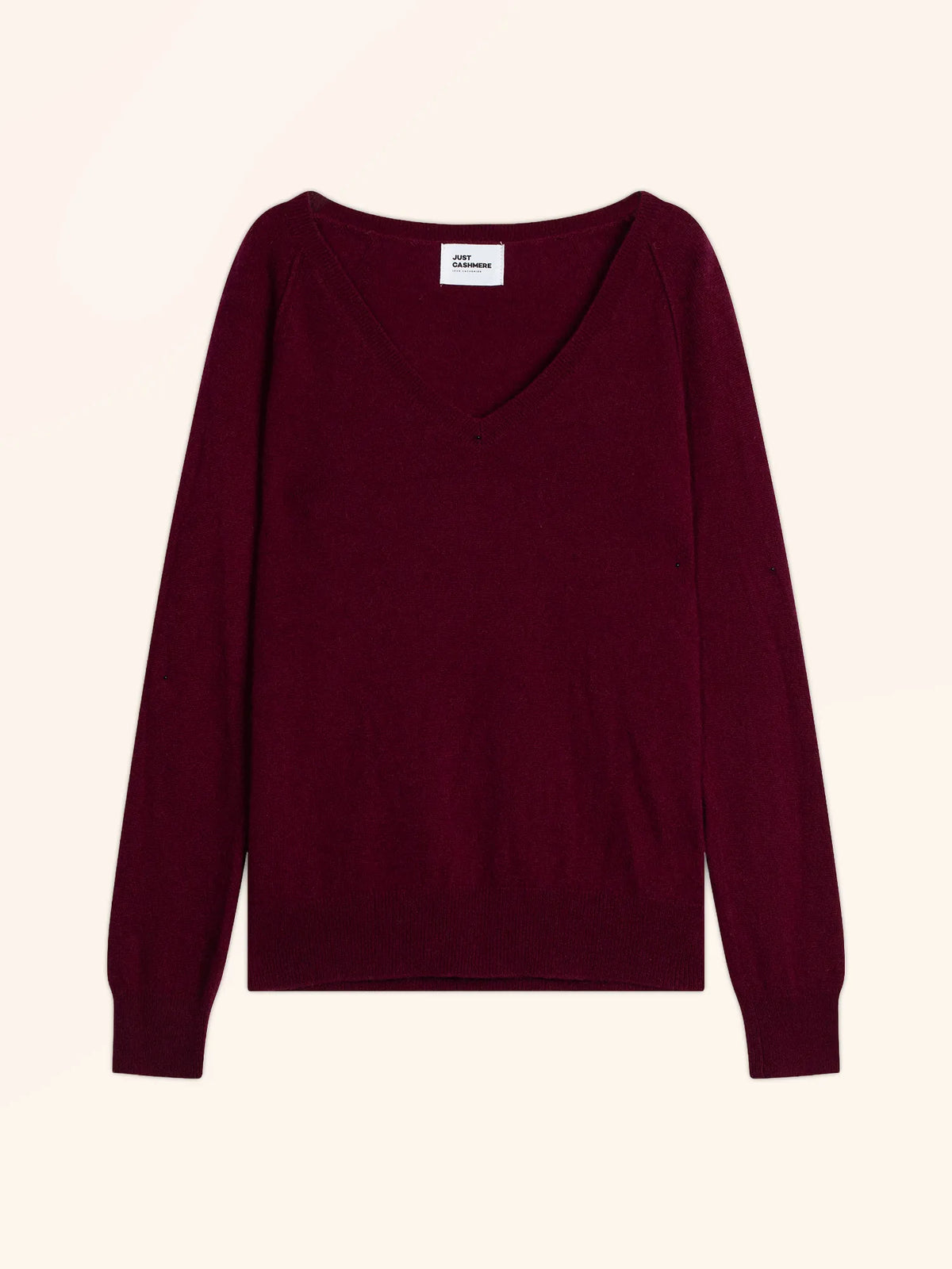 PHOEBE Pull Col V Bordeaux